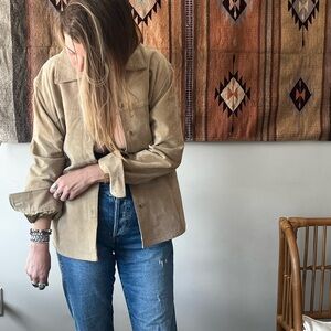 Tan microsuede jacket